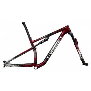 Rámová sada SPECIALIZED EPIC S-WORKS 2023 GLOSS RED TINT / BLACK TINT / FLAKE SILVER / GRANITE, vel. L