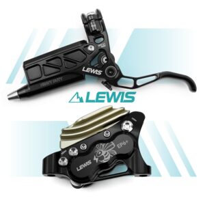 Lewis EP6+ 6-pístková hydraulická kotoučová brzda pro EMTB a E-motocykle - přední nebo zadní - černá