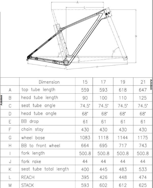Rám MTB 29" Müller's H529 carbon BOOST T47 UDH - Image 2