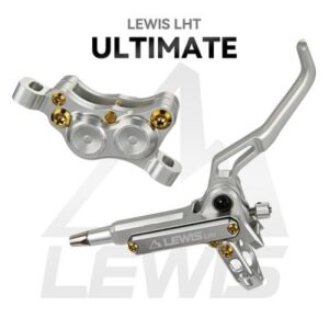 Hydraulické kotoučové brzdy Lewis - LHT Ultimate Brake Set - Titanové šrouby a pístky - stříbrné