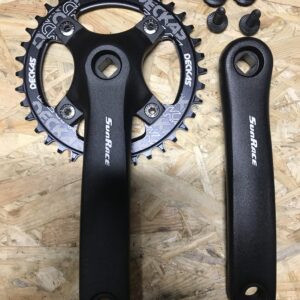 Kliky SunRace 175mm 1x10 1x11 1x12 Narrow Wide - čtyřhran