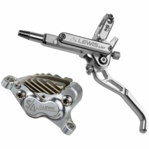 Lewis LHP-S4 4-pístkové hydraulické kotoučové brzdy s chladičem - set - stříbrné