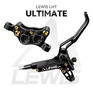 Hydraulické kotoučové brzdy Lewis - LHT Ultimate Brake Set - Titanové šrouby a pístky - černé