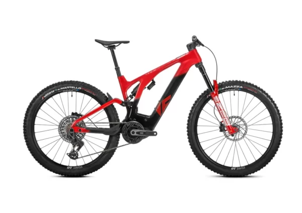 FULL e-bike STRATOS - NAKED CARBON-ELECTRIC RED-IRIS GRADIENT