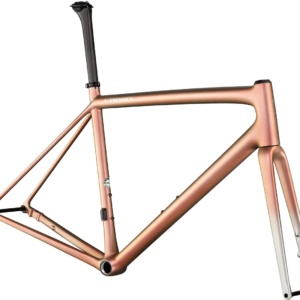 Rámová sada Specialized S-Works Aethos 2022 Satin Flake Silver / Red Gold Chameleon Tint / Brushed Chrome, vel.61